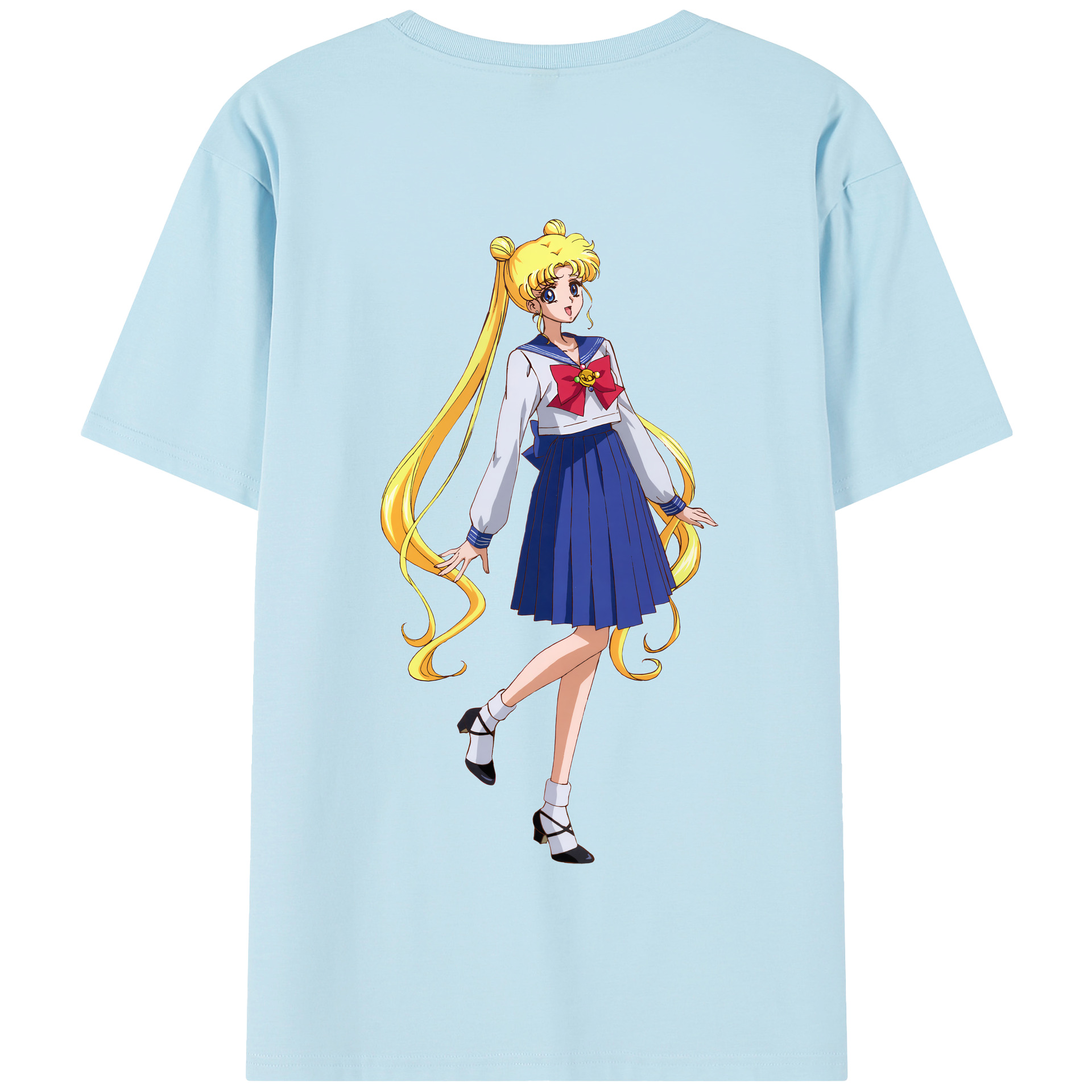 （画像用） 美少女戦士セーラームーン 愛野 美奈子 あいの みなこ Sailor Moon Aino Minako 綿100％半袖Tシャツ（背面プリント）